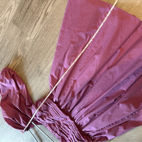 Abercrombie & Fitch Emerson Poplin Puff Sleeve Purple Mini Dress Medium - Picture 13 of 14